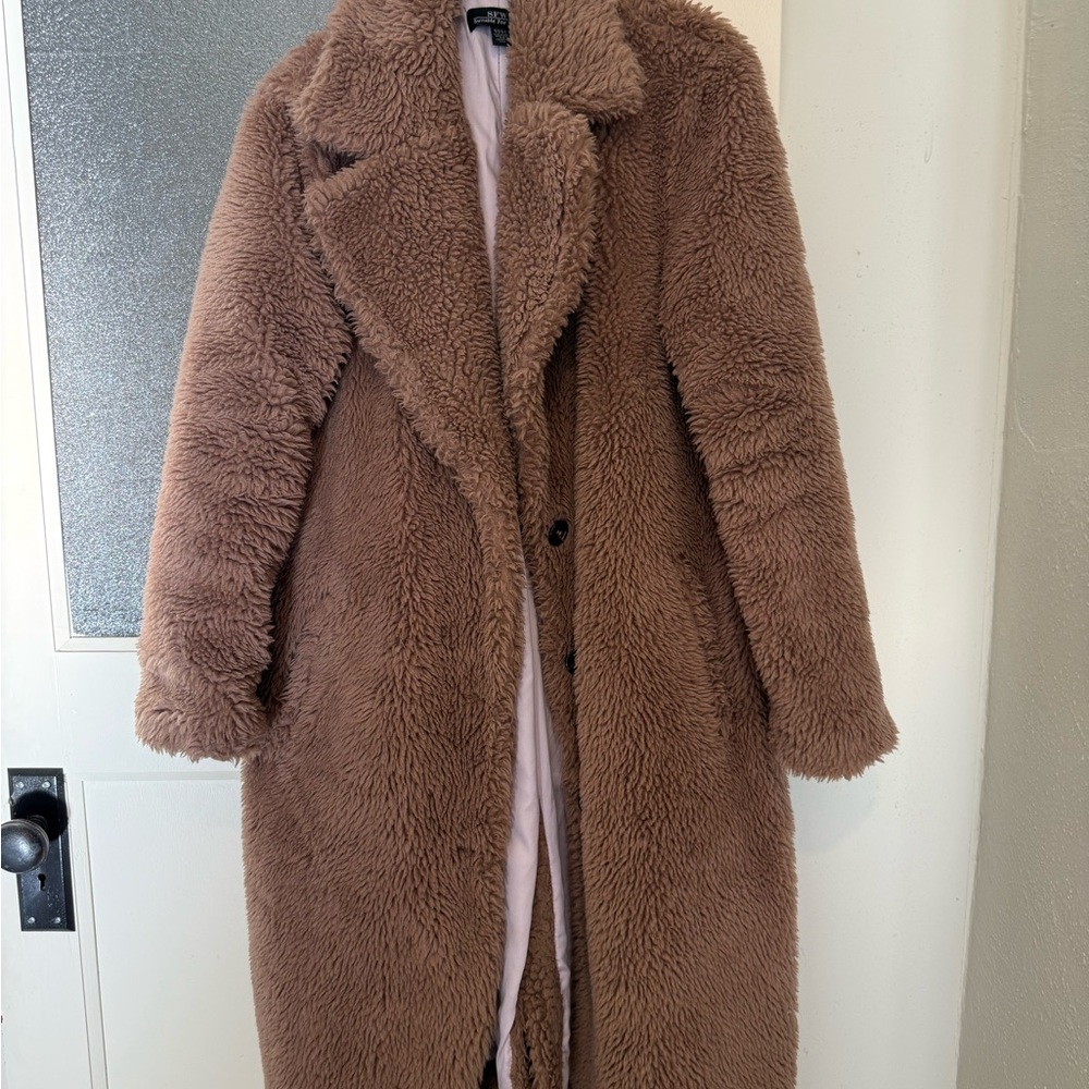 Cozy Brown Teddy Coat